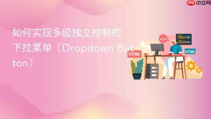 ���ʵ�ֶ༶�������Ƶ������˵���Dropdown Button��