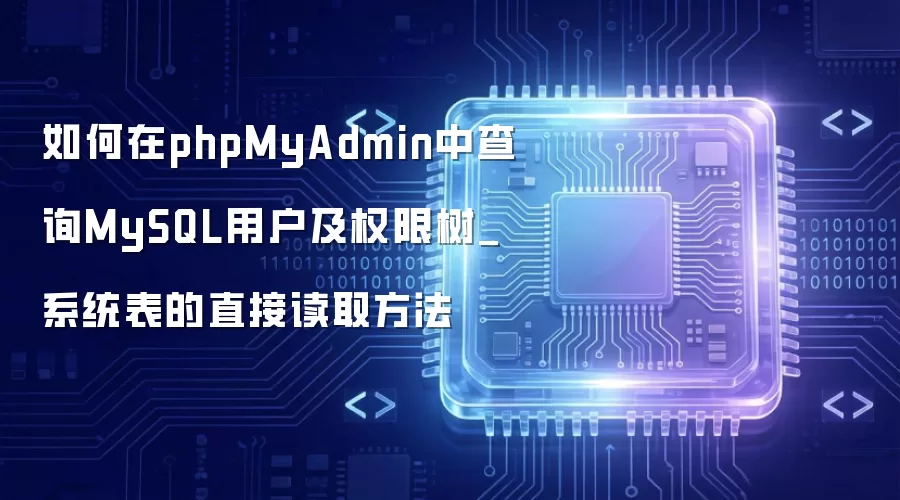 �����phpMyAdmin�в�ѯMySQL�û���Ȩ����_ϵͳ����ֱ�Ӷ�ȡ����