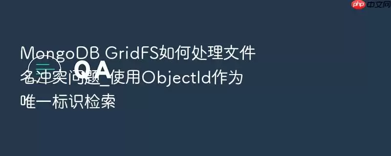 MongoDB GridFS��δ����ļ�����ͻ����_ʹ��ObjectId��ΪΨһ��ʶ����