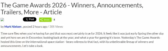 TGA2026��ǰ��Ļ����ý��������B��������Ϲ�7��
