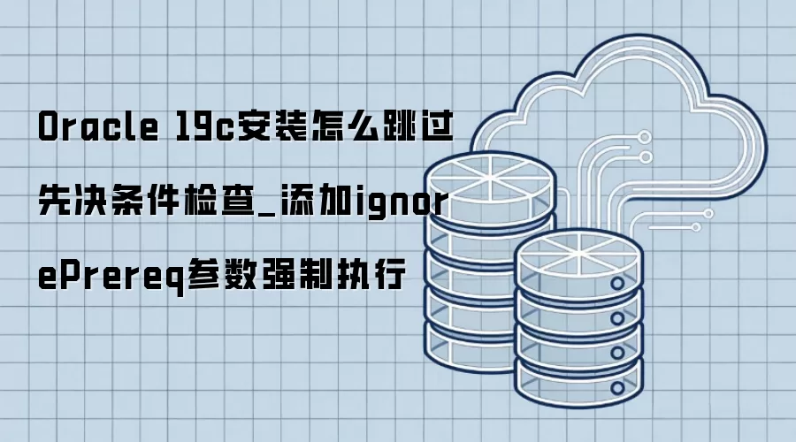 Oracle 19c��װ��ô�����Ⱦ��������_����ignorePrereq����ǿ��ִ��
