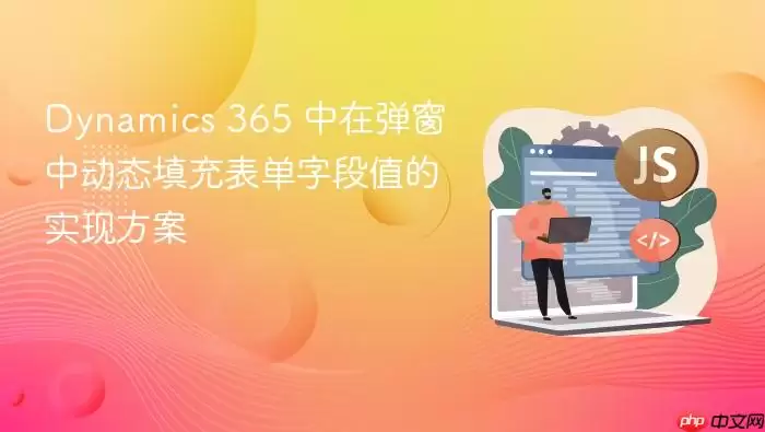 Dynamics 365弹窗动态填充表单字段值实现方案 Dynamics 365弹窗动态填充表单字段值实现方案