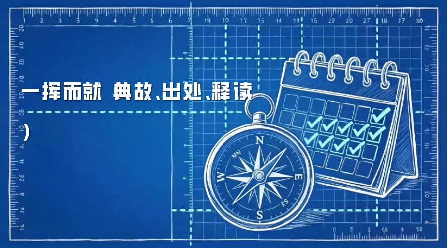 一挥而就典故解析:出处、释义与用法详解 一挥而就典故解析:出处、释义与用法详解