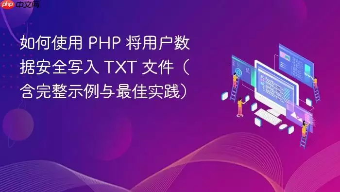 PHP��ȫд��TXT�ļ�������ʾ�������ʵ��ָ��