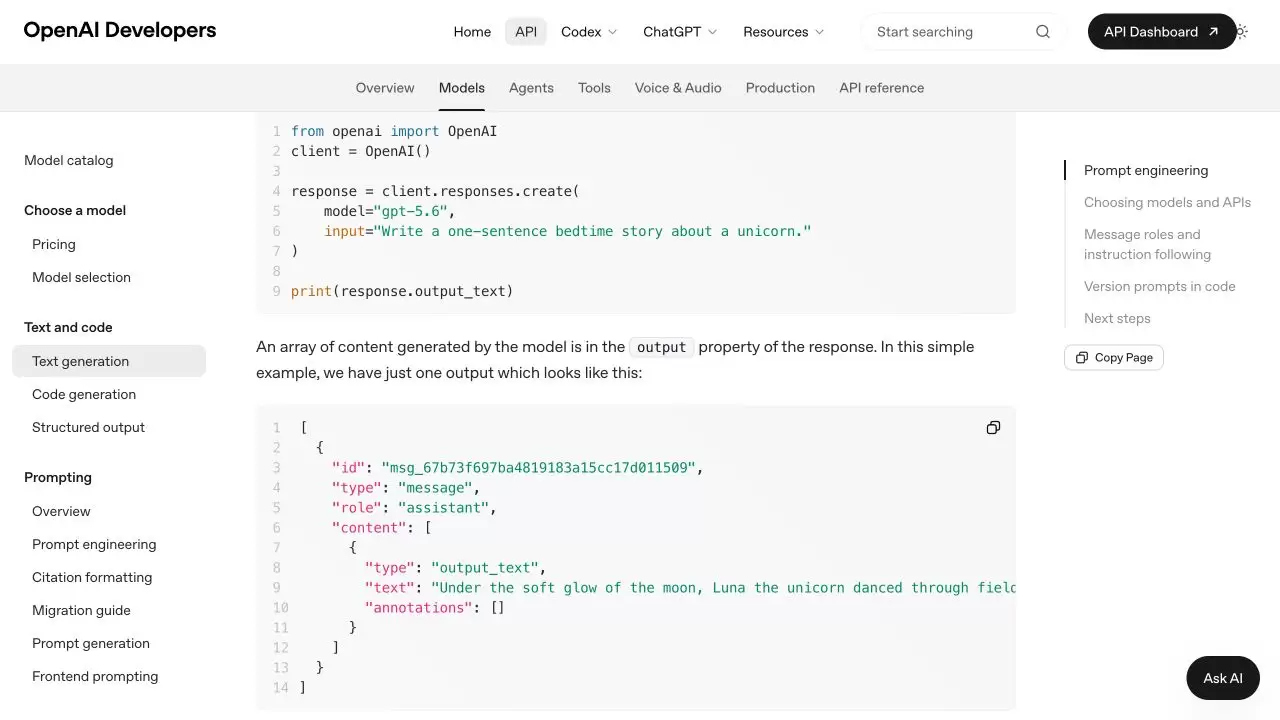 OpenAI Responses API �ı��������Ž̳�
