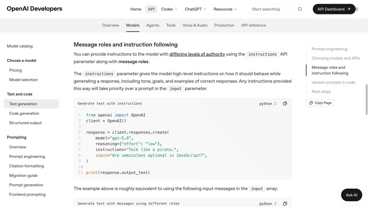OpenAI Responses API �ı��������Ž̳�