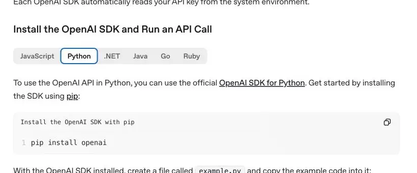 OpenAI API Python �������Ž̳�