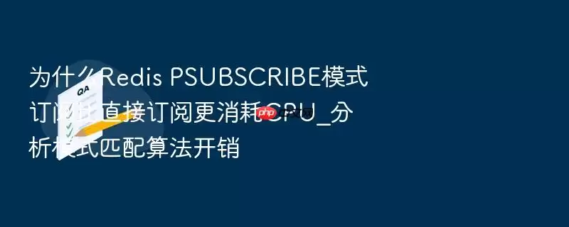 Redis PSUBSCRIBEģʽ���ı�ֱ�Ӷ��ĸ���CPU��ģʽƥ���㷨��������